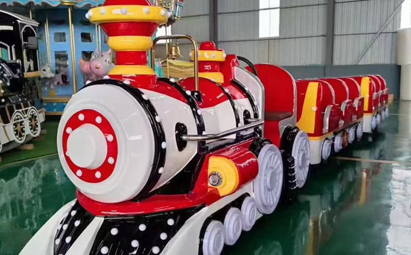 Antique trackless train