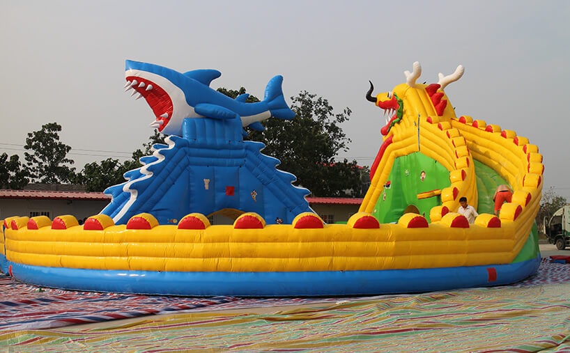 Inflatable water park