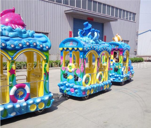 Ocean trackless train